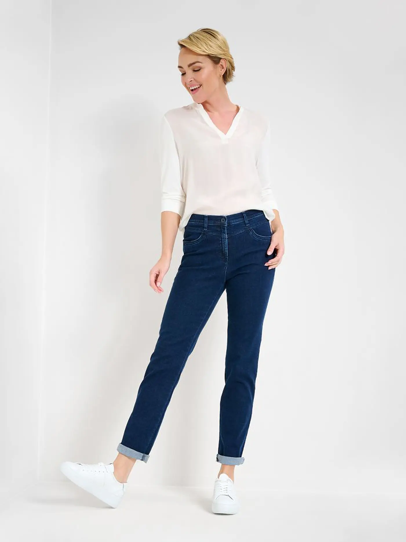 RAPHAELA BY BRAX | Jeans Slim Fit LAURA NEW | dunkelblau